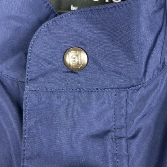 FootJoy DryJoys Jacket Men XL Blue Golf Pullover 1/2 Zip Windbreaker Performance - Picture 11 of 16